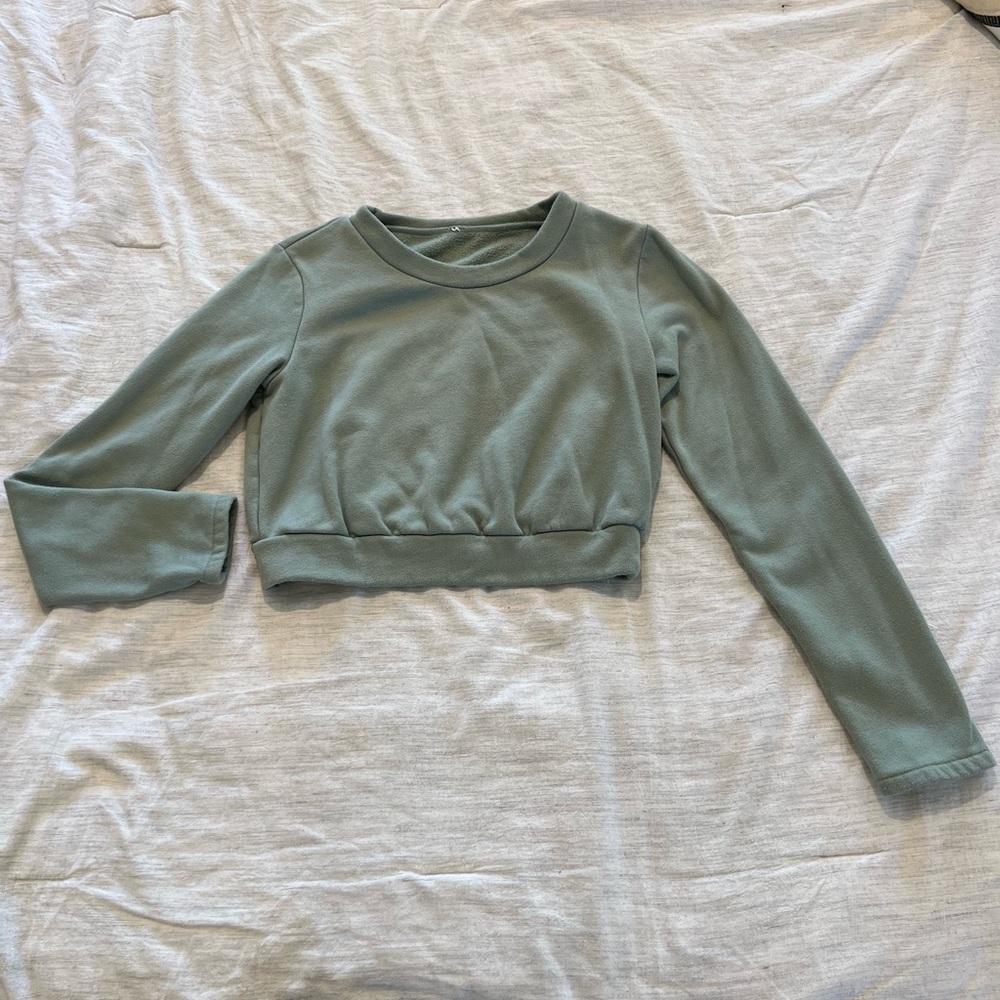 ALO - Yoga - Devotion Crewneck Pullover - Size unknown (xs-s) - Sage